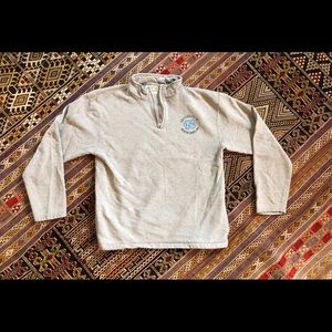 UNC Gray 1/4 Zip Pull-over Size Medium
